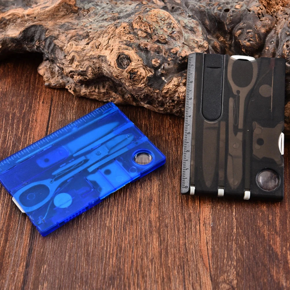 12-in-1 EDC Multitool Survival Tool with Knife Scissors Screwdriver Pocket Card