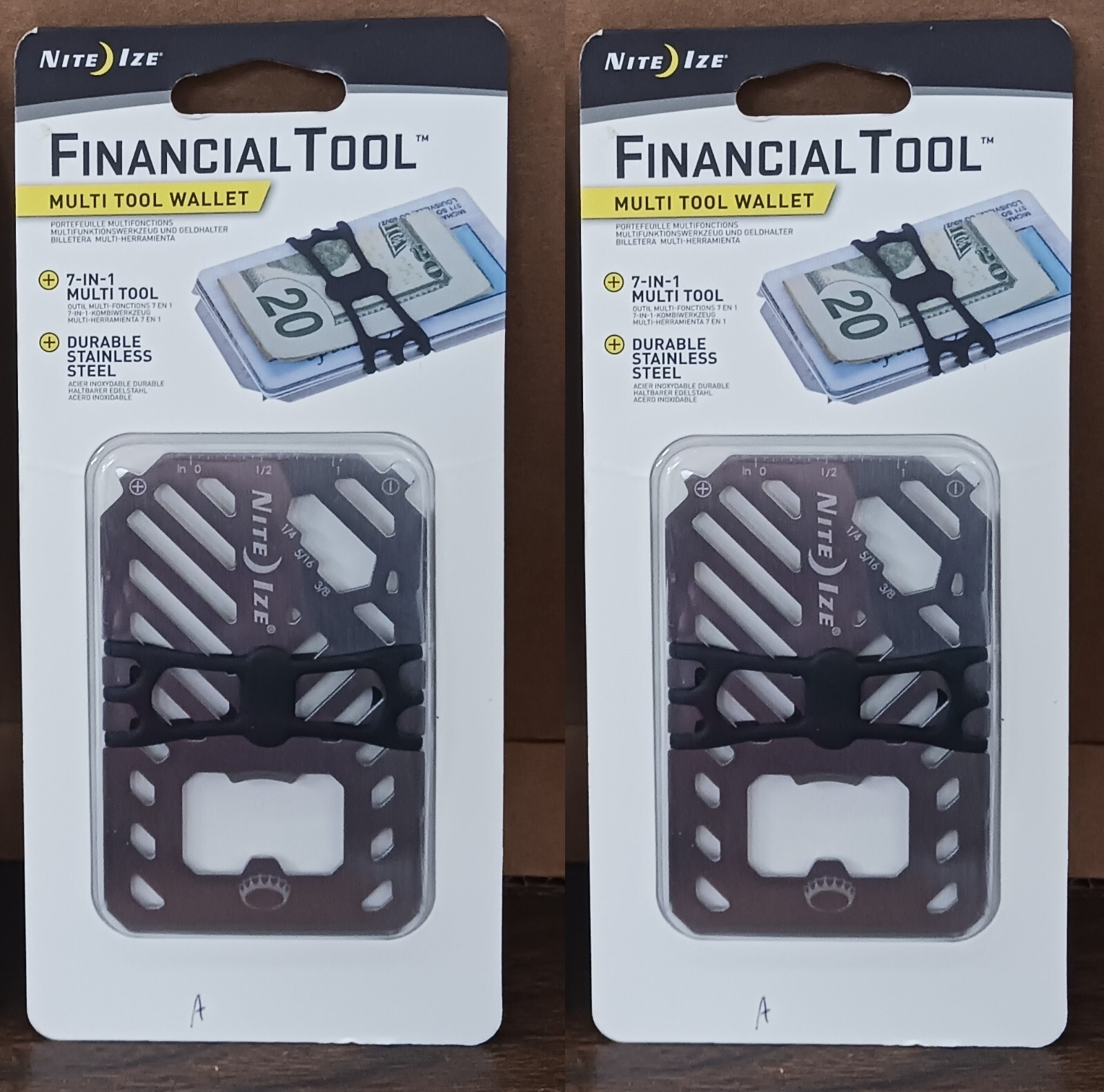 Night Ize – Financial Tool – 7 In 1 Multi Tool Wallet – 2 Pack – **NEW**