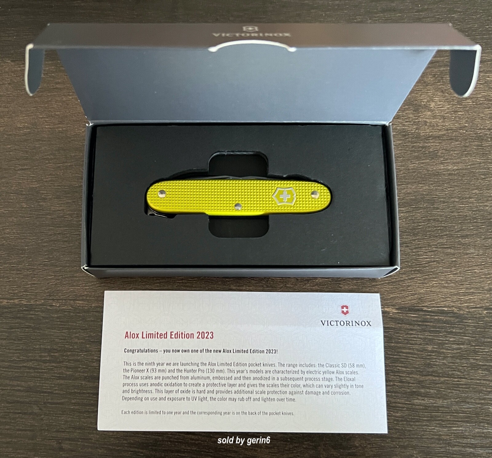 Swiss Army Knife, L.E. Pioneer X Electric Yellow, Victorinox 0.8231.L23, NIB