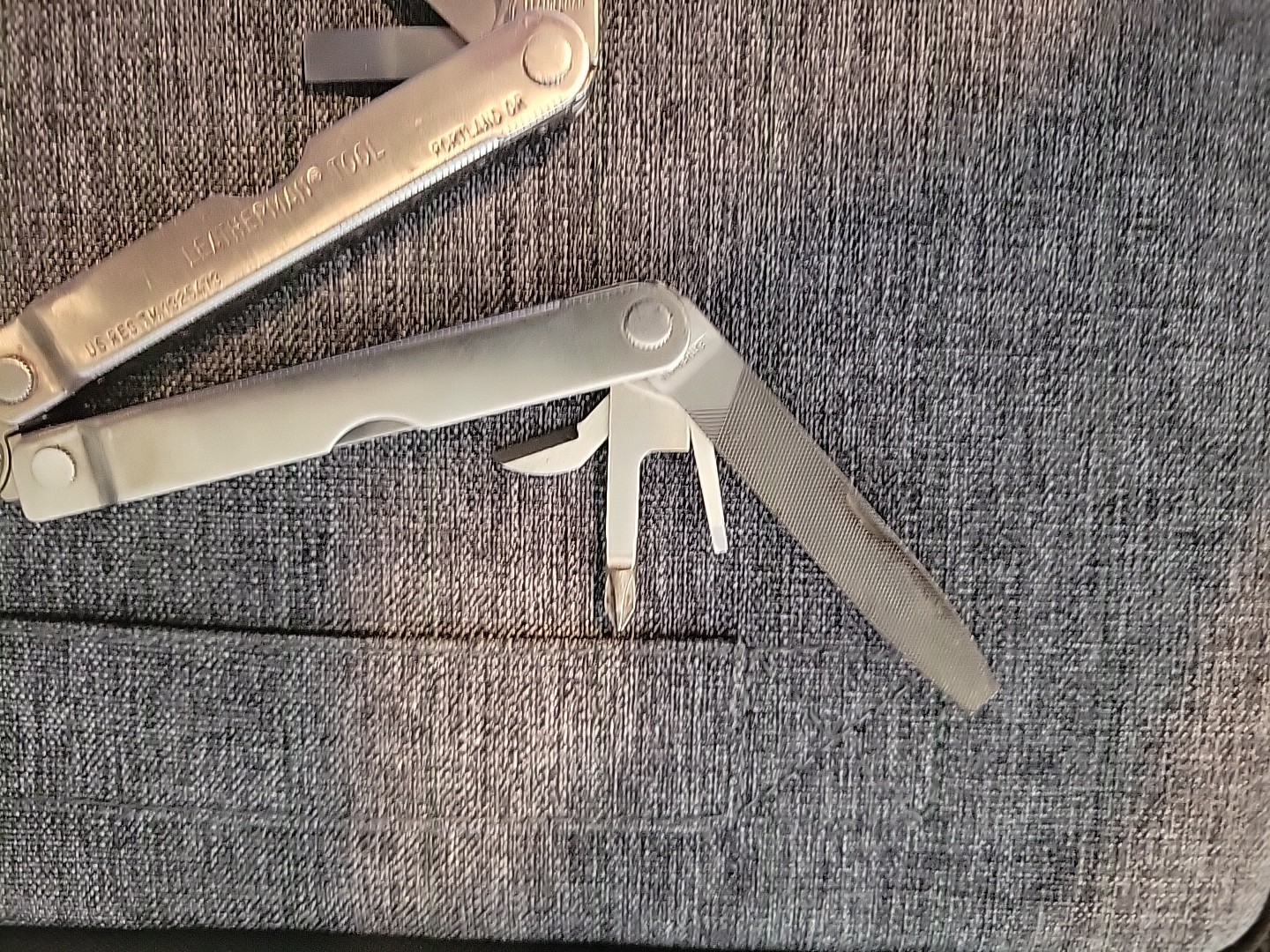 Vintage Original Leatherman Multi-Tool Portland OR TM 1325473 w/ Leather Sheath