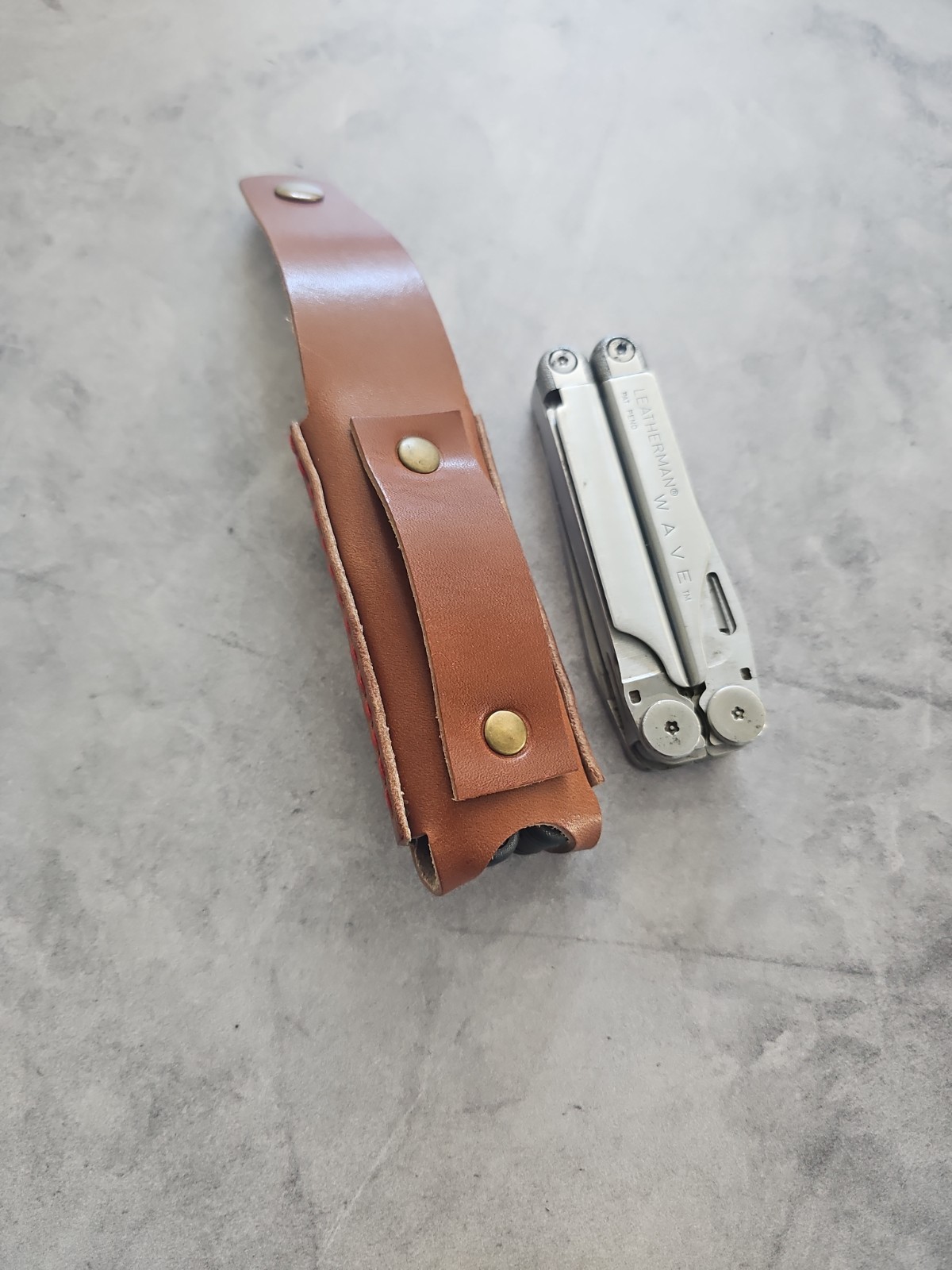 Leatherman wave Or Wave+ leather sheath handmade. Sheath only.