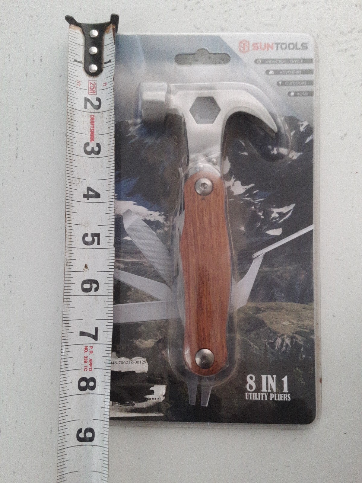 8 in 1 Multi Utility Folding Knife Hammer Tool Kit Suntools in Package!