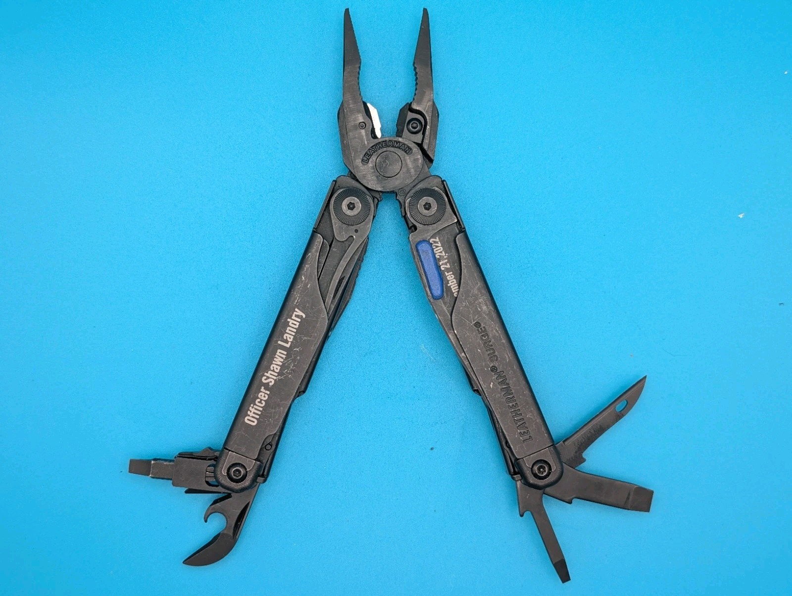 Leatherman Surge Heavy Duty Multi-Tool! GOOD WORKING CONDITION! BLACK OXIDE!
