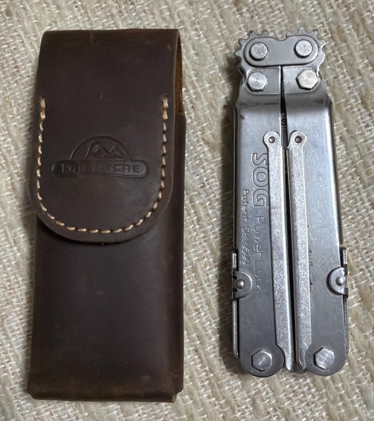 SOG PowerLock Pliers Multi Tool w/ Leather Sheath… FREE S&H!