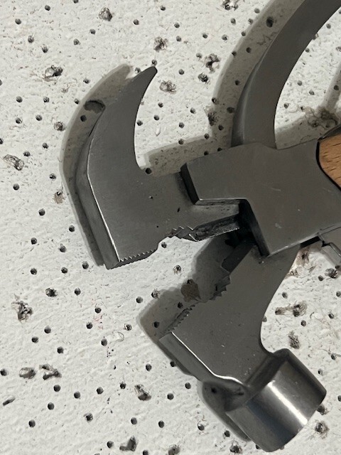 Wood and Stainless Hammer Tool 7-IN 1 Multi Tool Wood Handle —