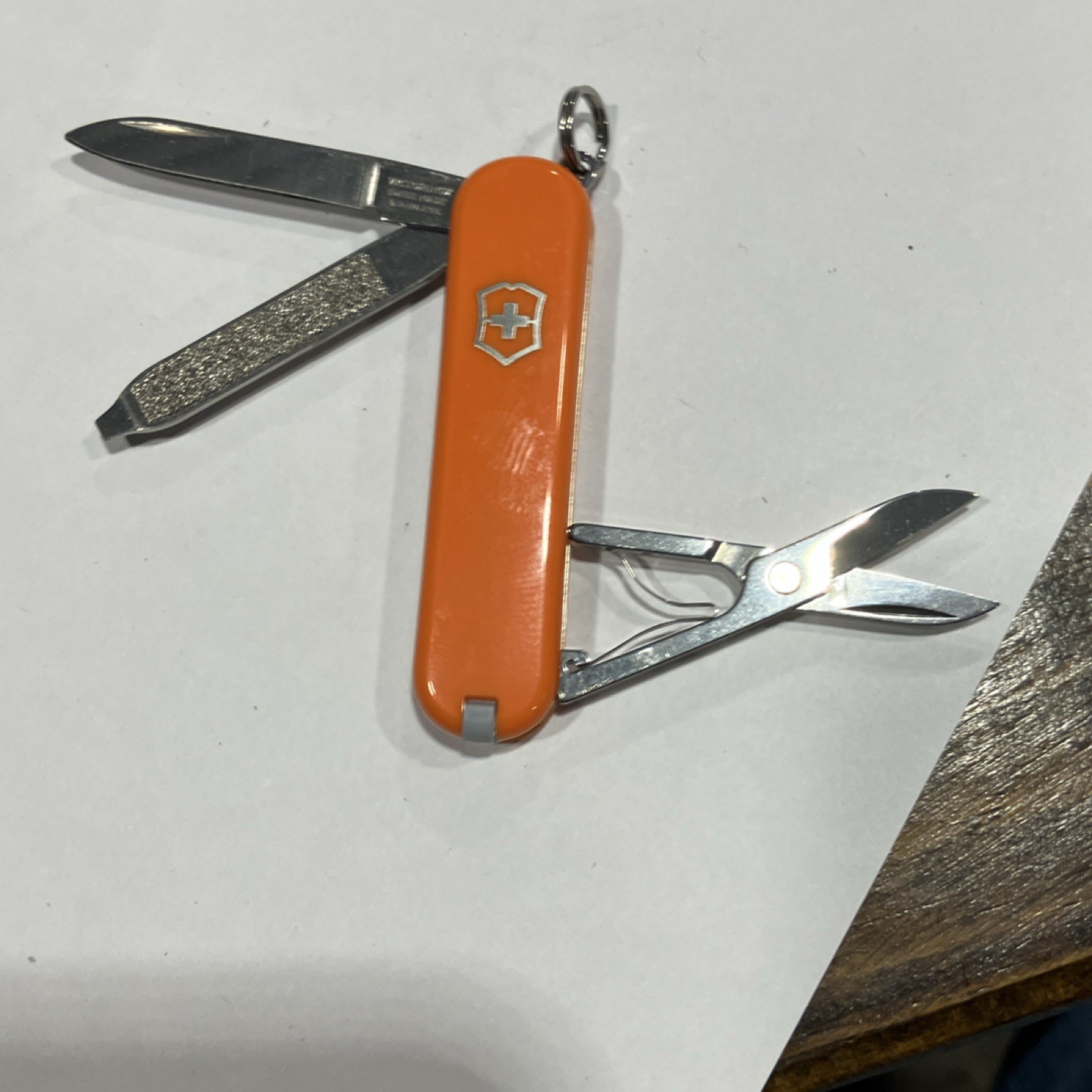 Victorinox Orange Stainless Steel Multi-Tool Knife Scissors Nail File