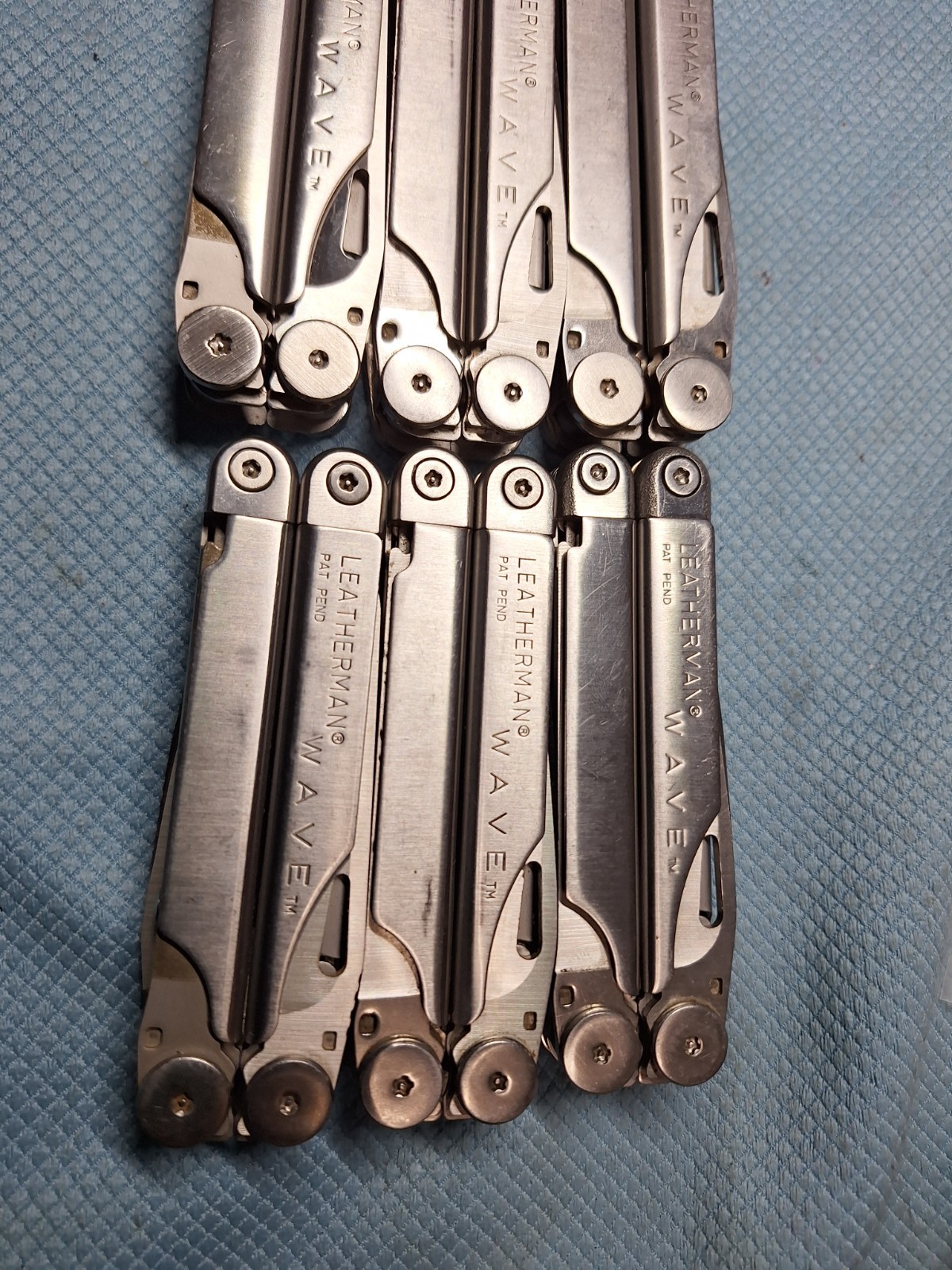 8 older Leatherman Wave Multi Tools FISHING Excellent LOT 107