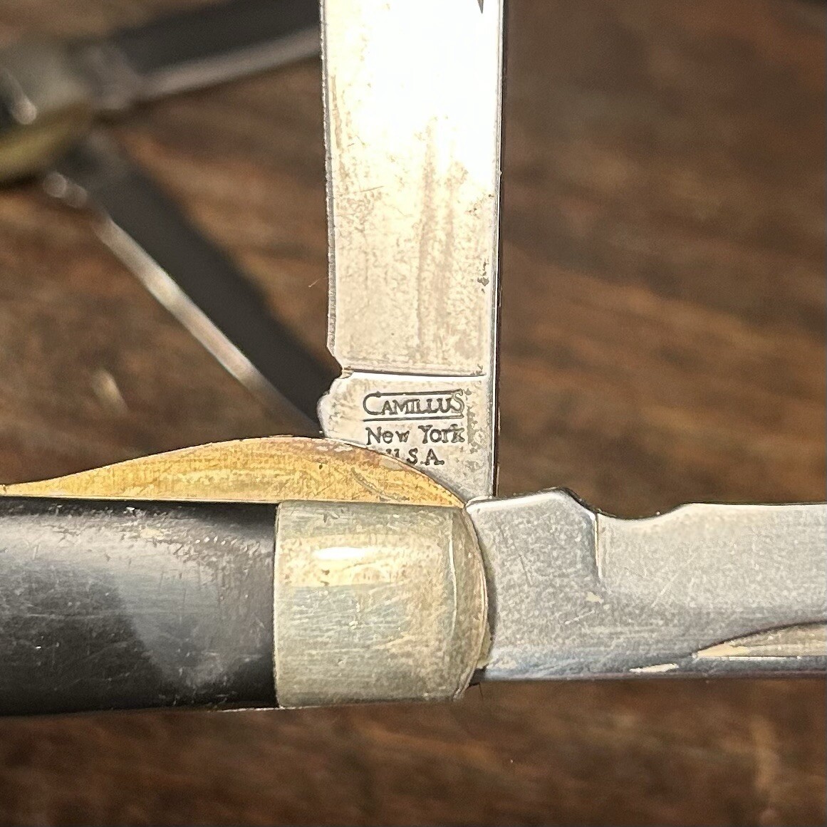 Vintage Pocket Knife Lot (2) Camillus New York USA TL-29