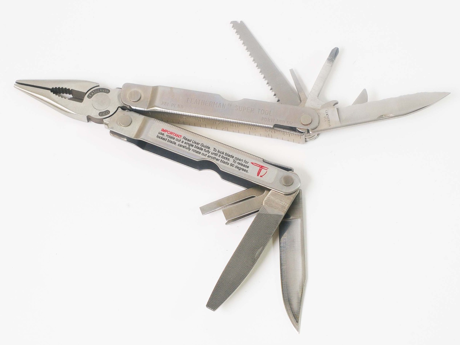 C14195~1995 LEATHERMAN SUPER TOOL & Case, Box & Instructions