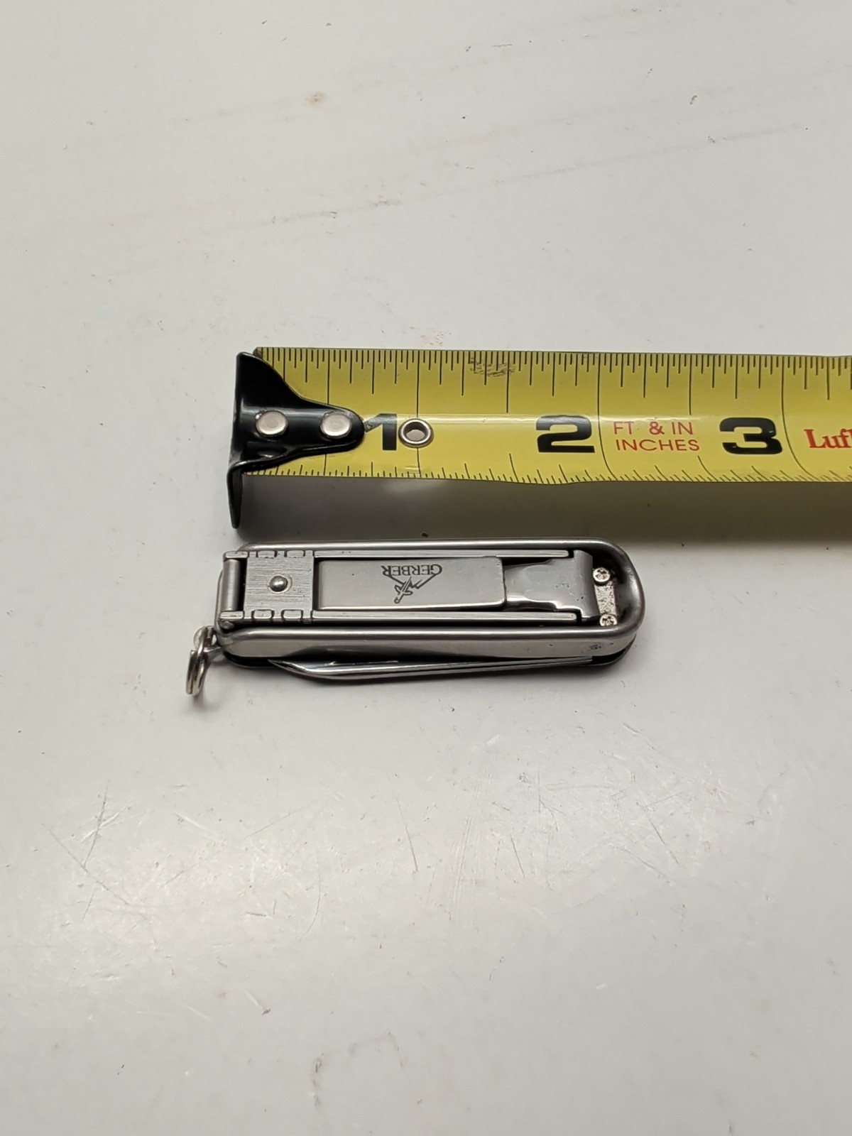 Gerber Deluxe Utility Clippers 22-07166 Scissors File Knife Key Ring Stainless
