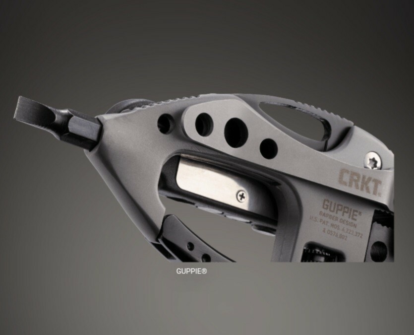 NEW”CRKT GUPPIE MULTI TOOL,Carabiner,Adjustable wrench knifeLEDlight Screwdriver