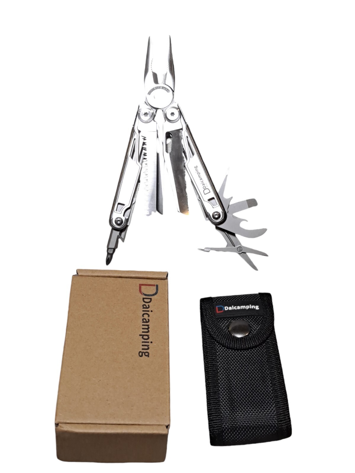 DL12 Clip Multifunctional Clamps Folding Knife Tools Gear Multi Pliers