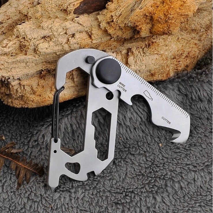 Multi Function Purpose Keyring Keychain Escape Tool Wrench Key Ring Chain Travel