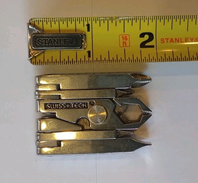 Vintage Swiss-tech Micro Plus Multi utility tool 8 In 1