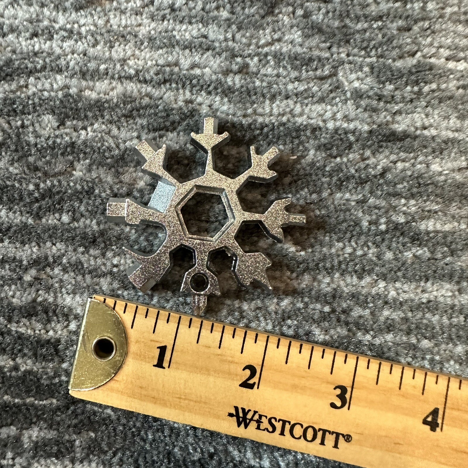 Steel 18 In 1 Multitool Snowflake Stainless Screw Driver Opener Camping Silver