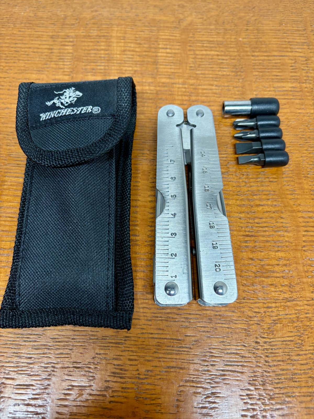 Winchester Multi Tool Pliers Ruler Wire Cutter Screwdrivers Bottle/Can Opener