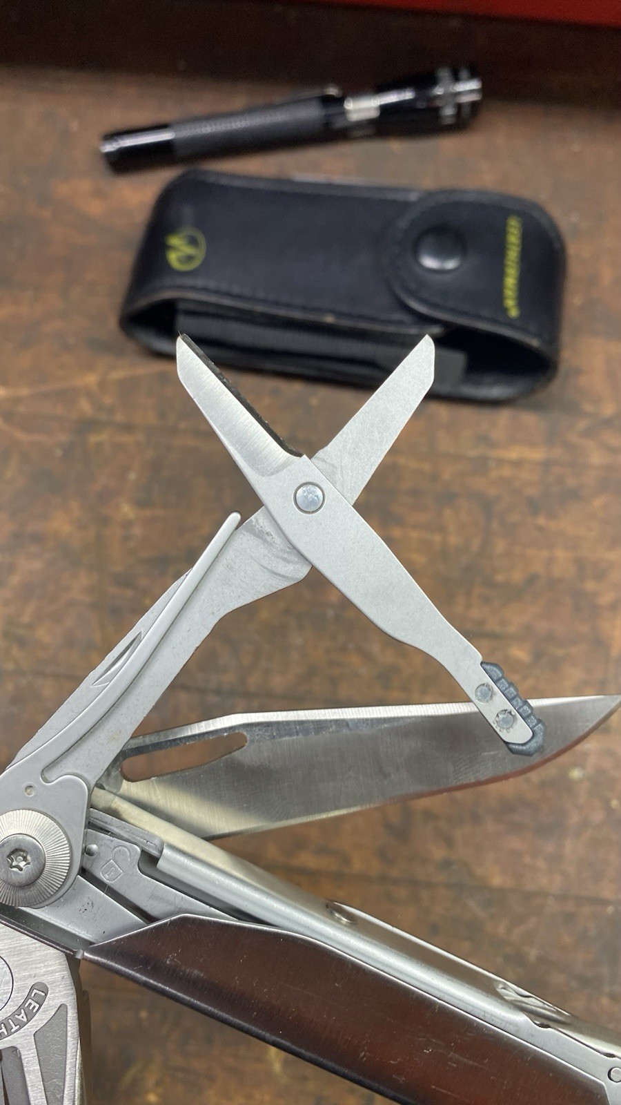 Leatherman Surge Multi-Tool With Sheath EZE Lap Stick & LED Mag Lite, Nice Shape