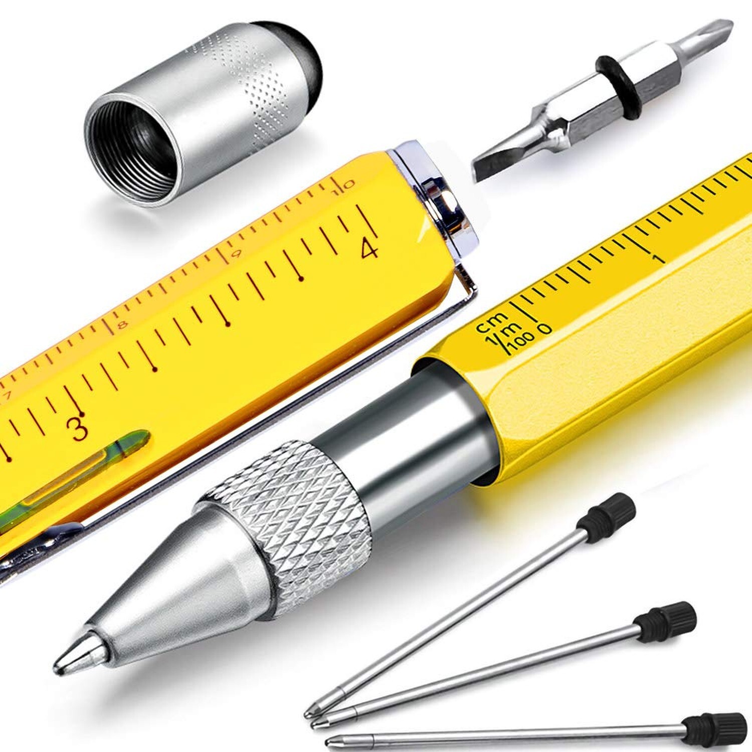 Multitool Pen, Unique Fathers Day Gift for Dad, Men – Office Gifts for Cowork…