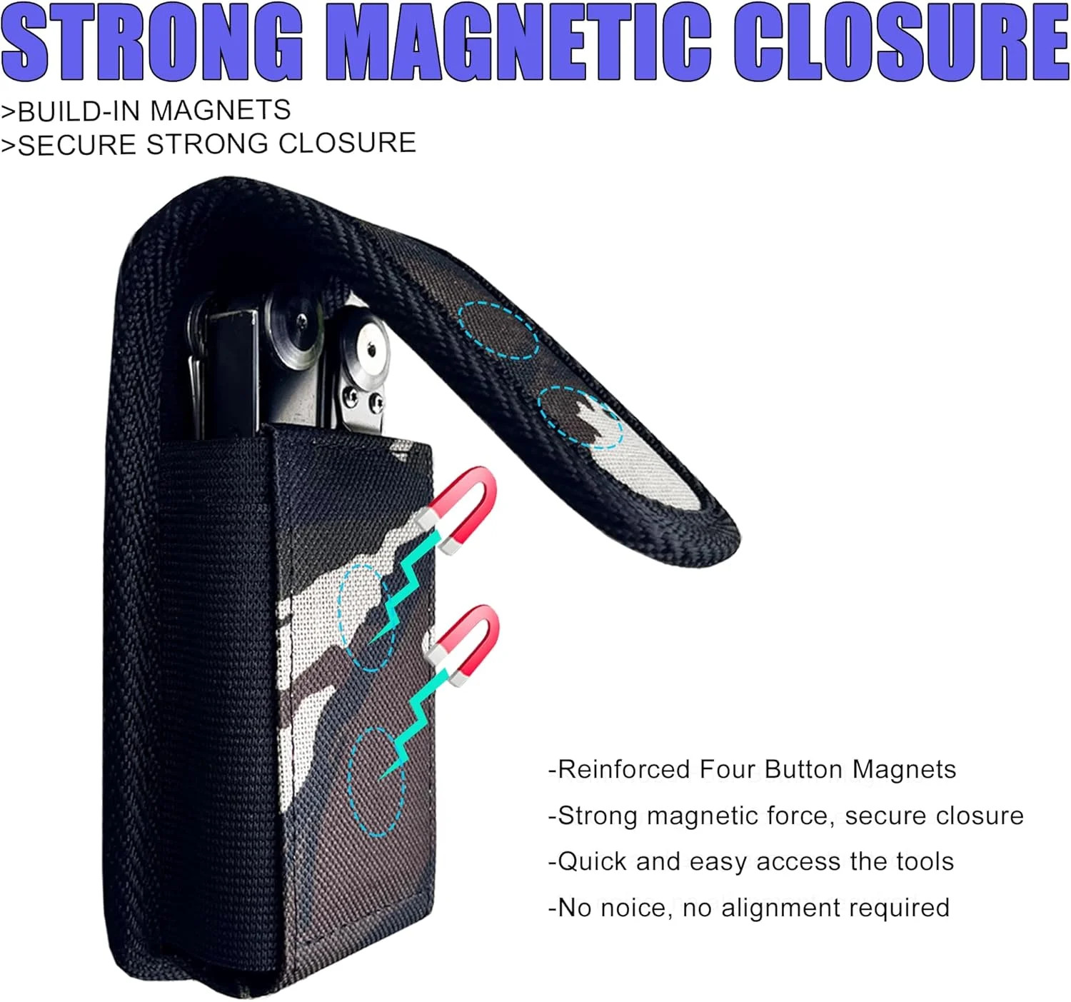 Multitool Sheath, EDC Belt Pouch Organizer for Men,Tool Sheath Compatible with L