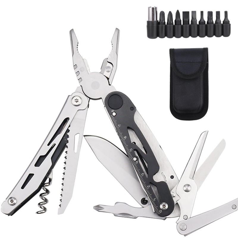 20-in-1 Portable Multi Tool Plier Outdoor Survival Folding Pocket Knife Scissors