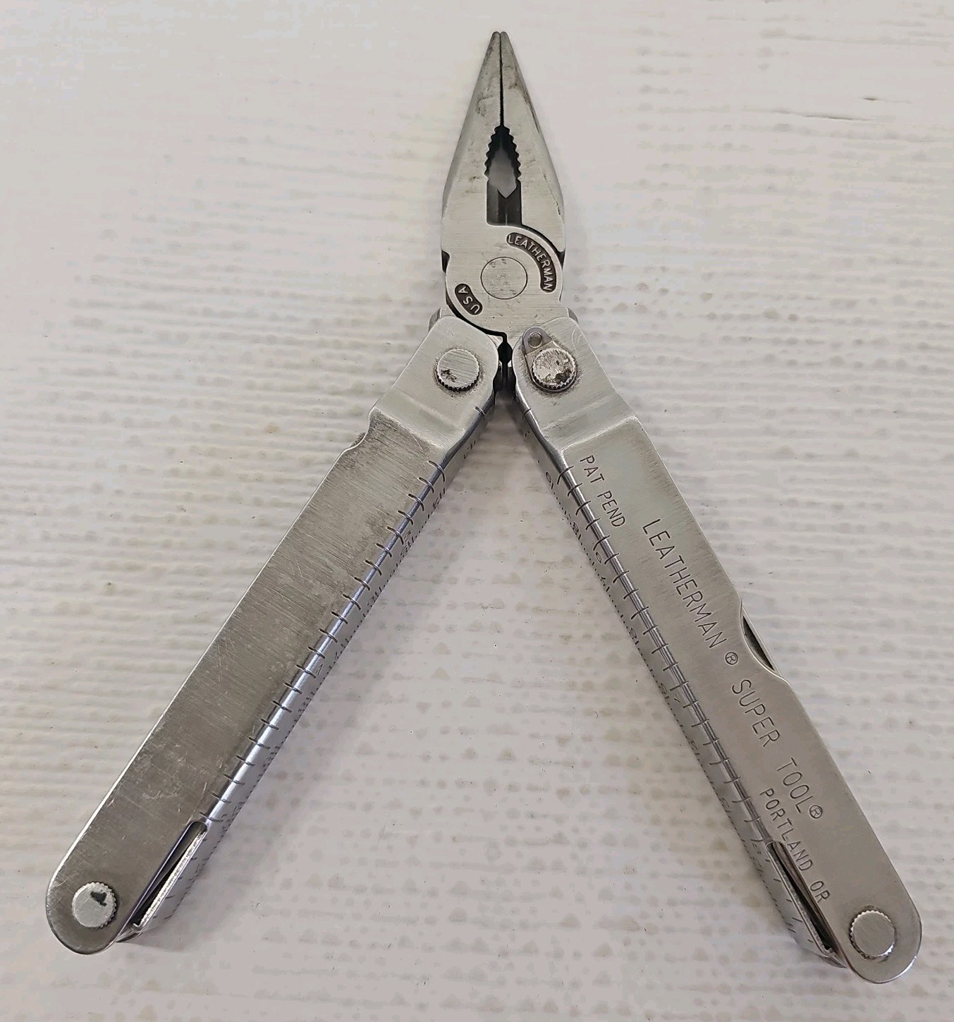 Vintage Leatherman SuperTool Pat Pend USA Stainless Steel Multi-Tool 10 In 1