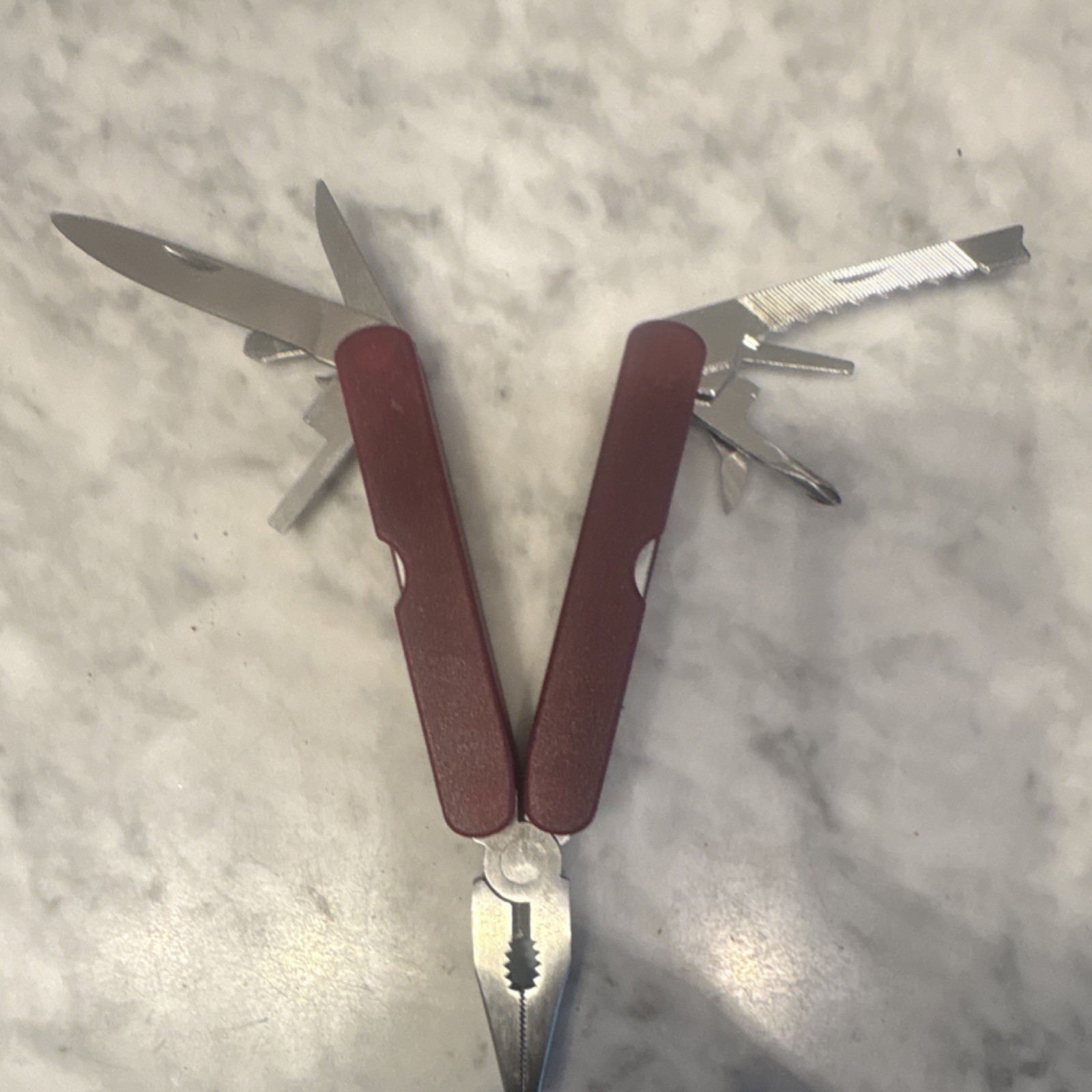 ULTIMATE TOOL Red Multi-Tool Stainless Steel Pliers Knife