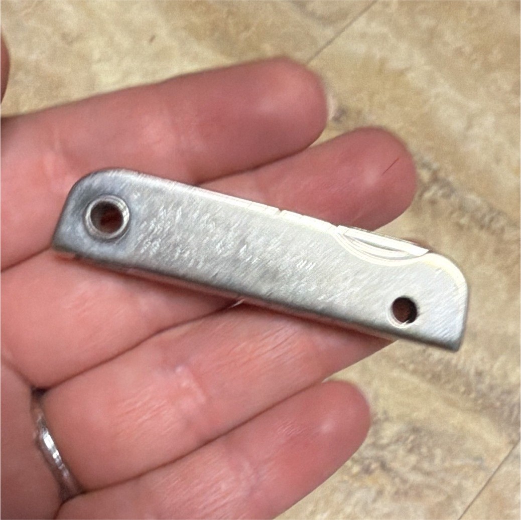 Silver Foldable Pocket Multi-Tool Knife Bottle Opener Nail File 1.5in SS