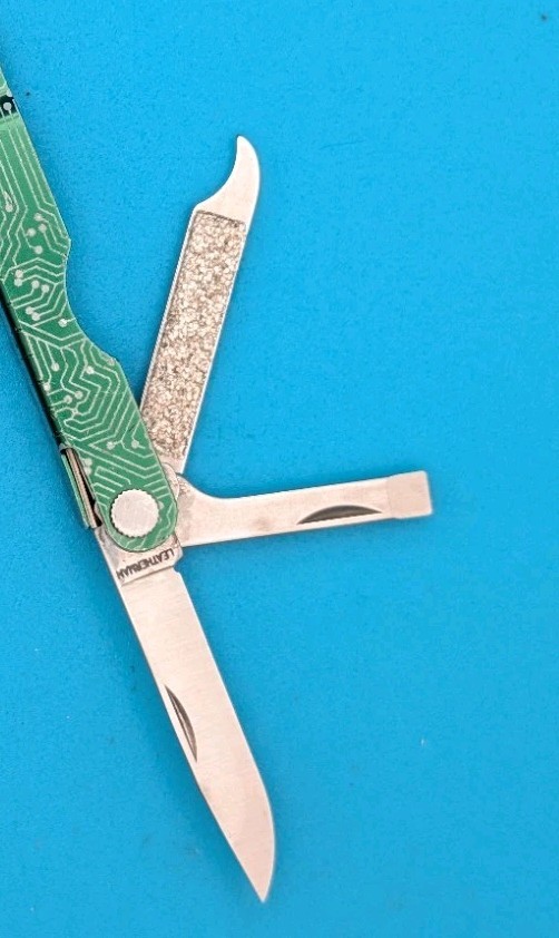 Custom Leatherman Micra Multi-Tool, Knife, Scissors, Key Ring! *A. PLISH*
