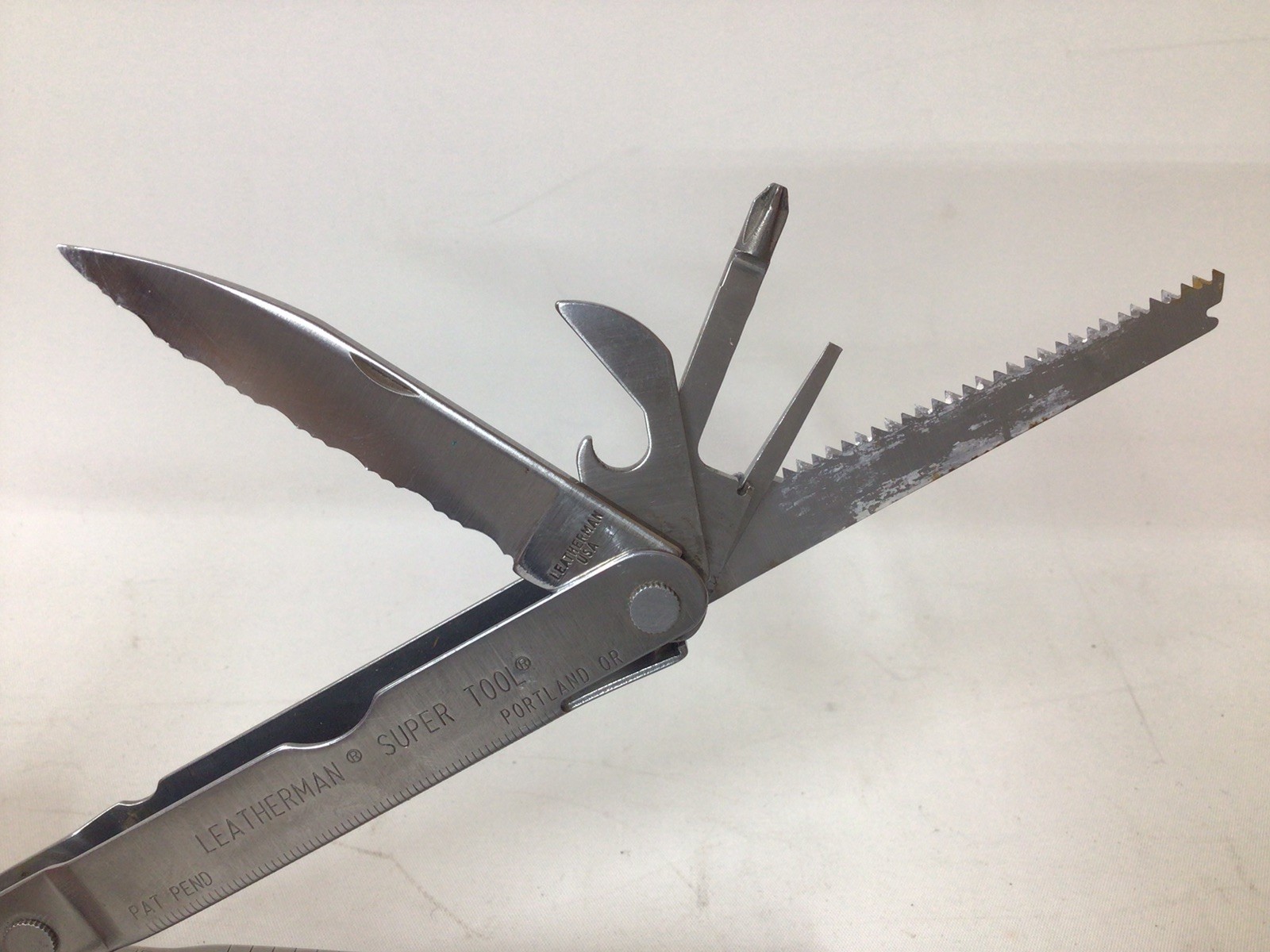 Vintage 1997 Leatherman Super Tool With Original Leather Sheath MADE IN USA