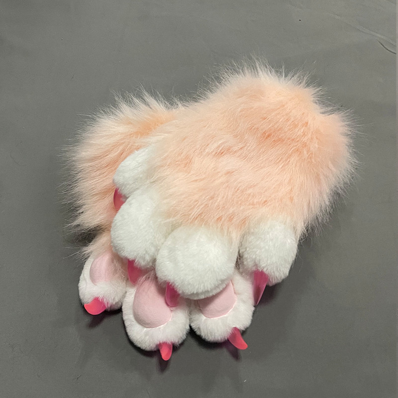 Furry Colorful Beast Claw Gloves Cat Mother Gloves Cat Claw Cute Plush