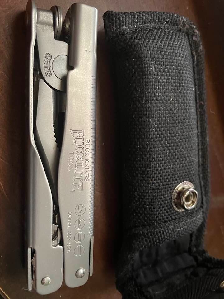 Buck Knives BuckLite Tool with Sheath Retired model 355