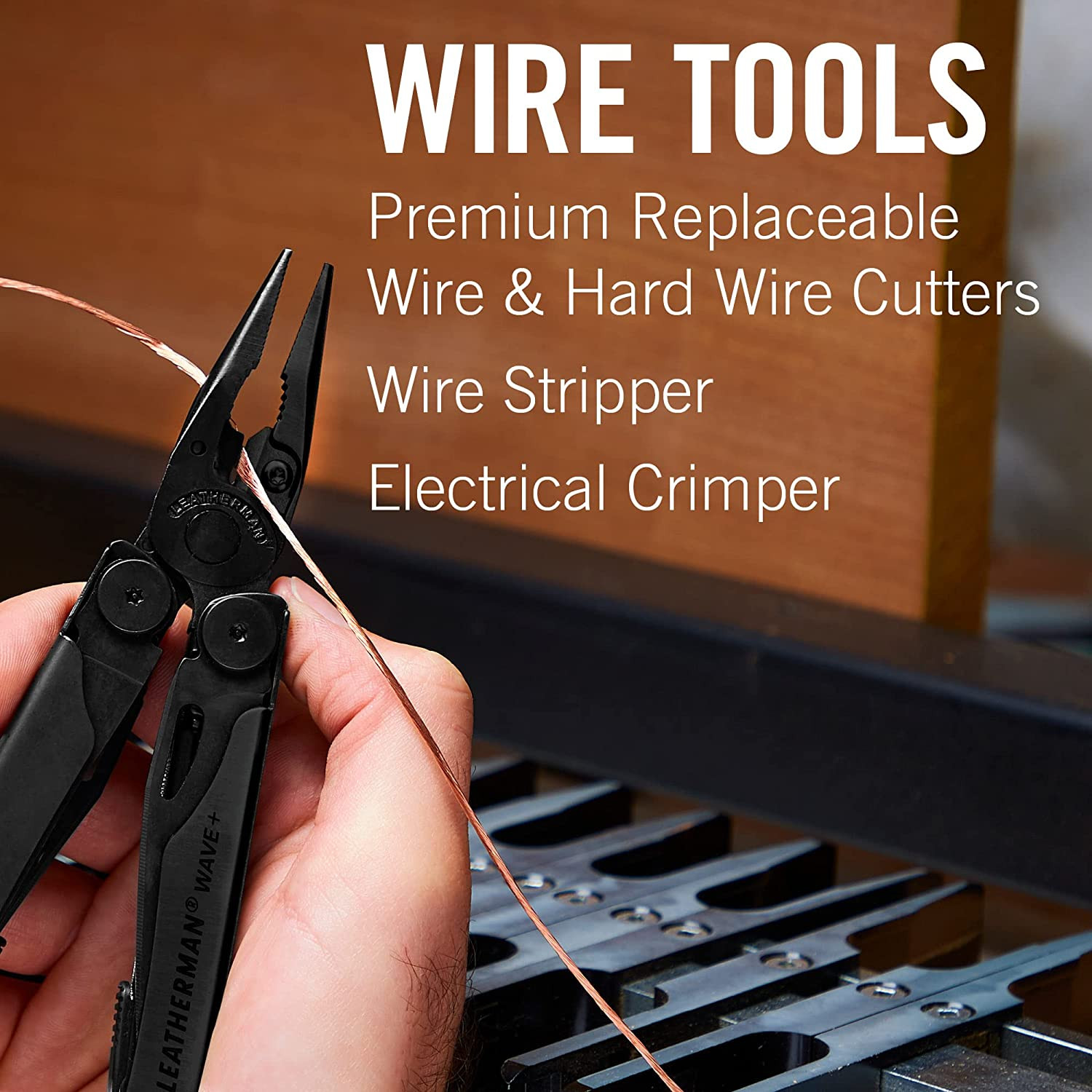 , Wave plus Multitool with Premium Replaceable Wire Cutters, Spring-Action Sciss