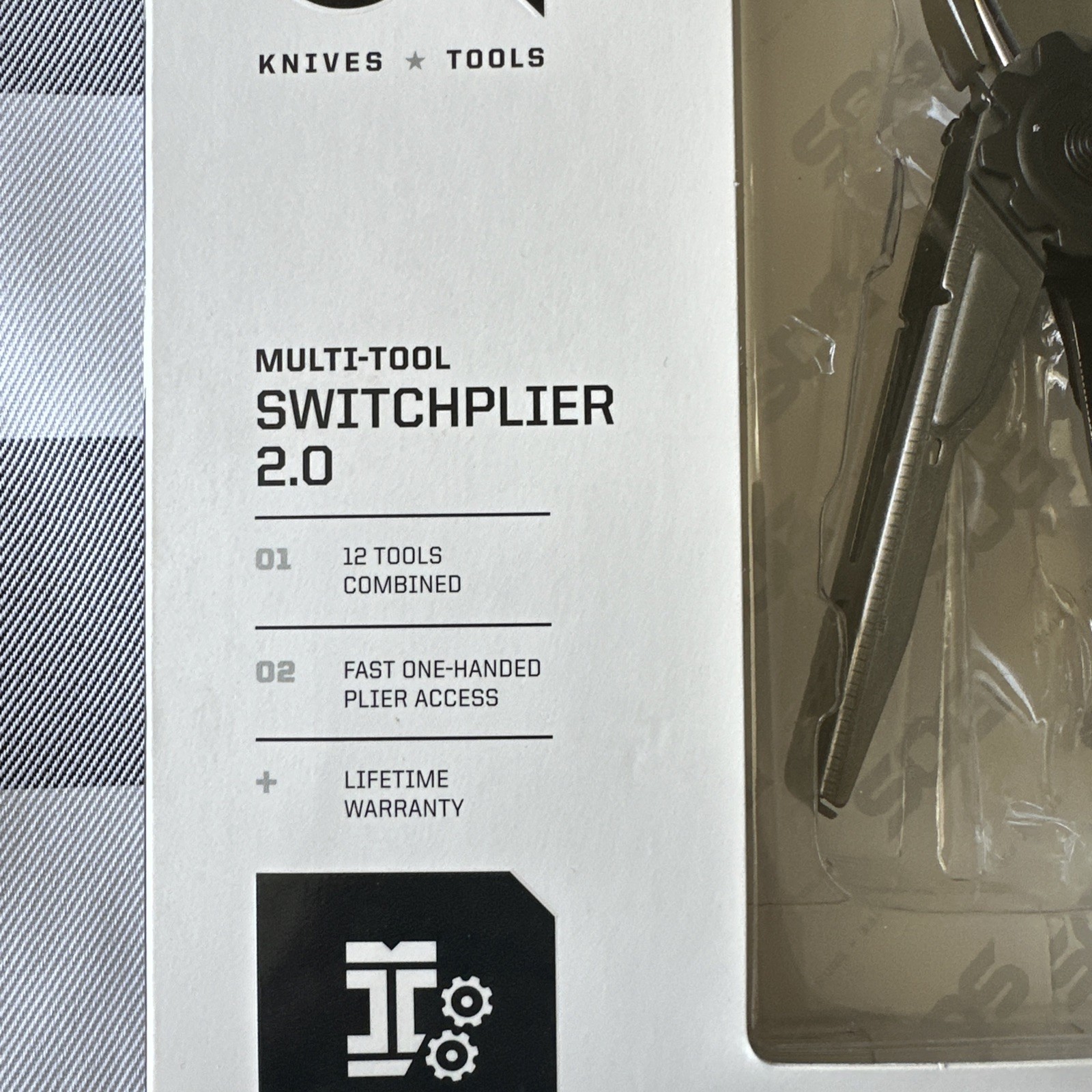 SOG Daily SwitchPlier 2.0, 12-in-1 Multi-Tool w/ One-Hand Deploy – SWP1001-CP