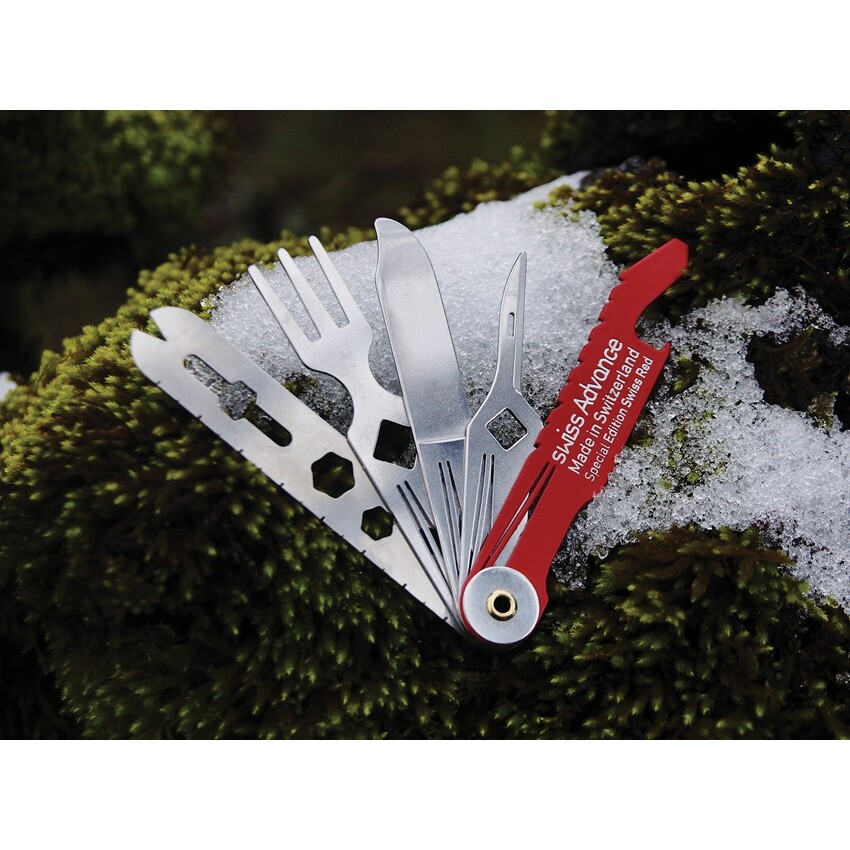 Swiss Advance CRONO N5 Pocket Knife Red Tools and Utensils Dirt-Resistant Casing