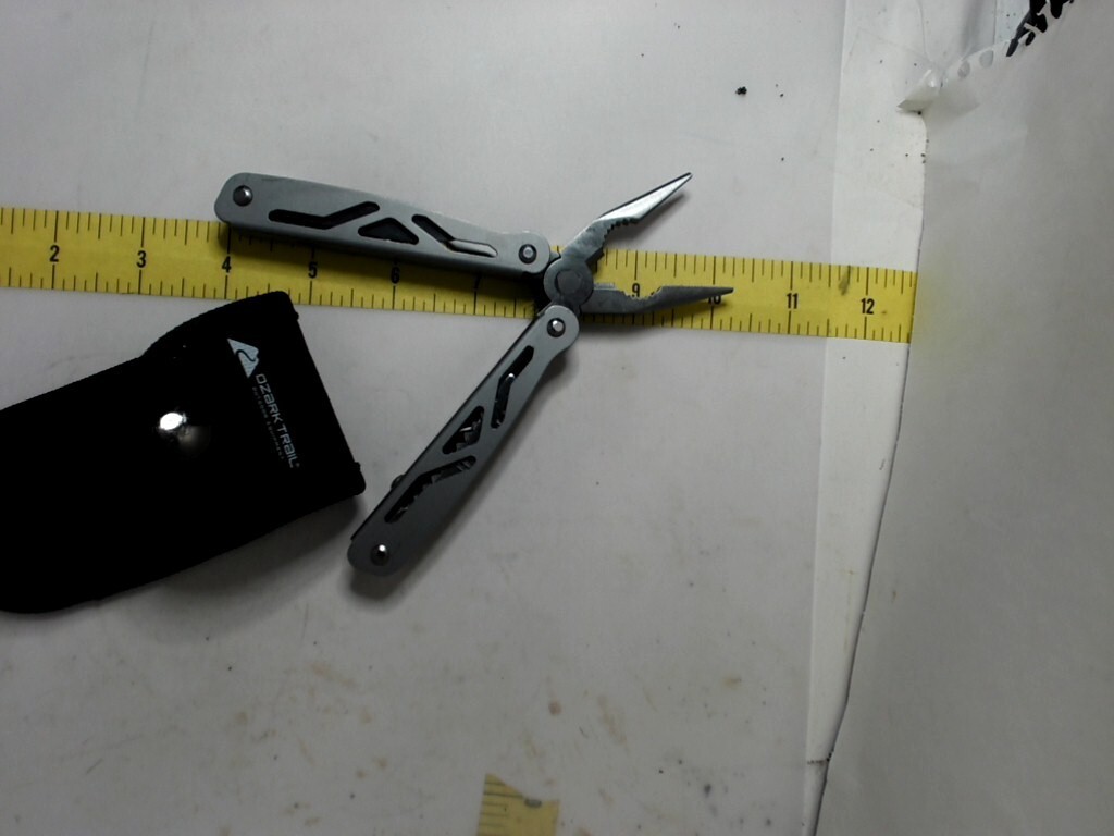 Ozark Trail Multi-Tool with Sheath Silver 12-in-1, Pliers, Wire Cutter, Knife