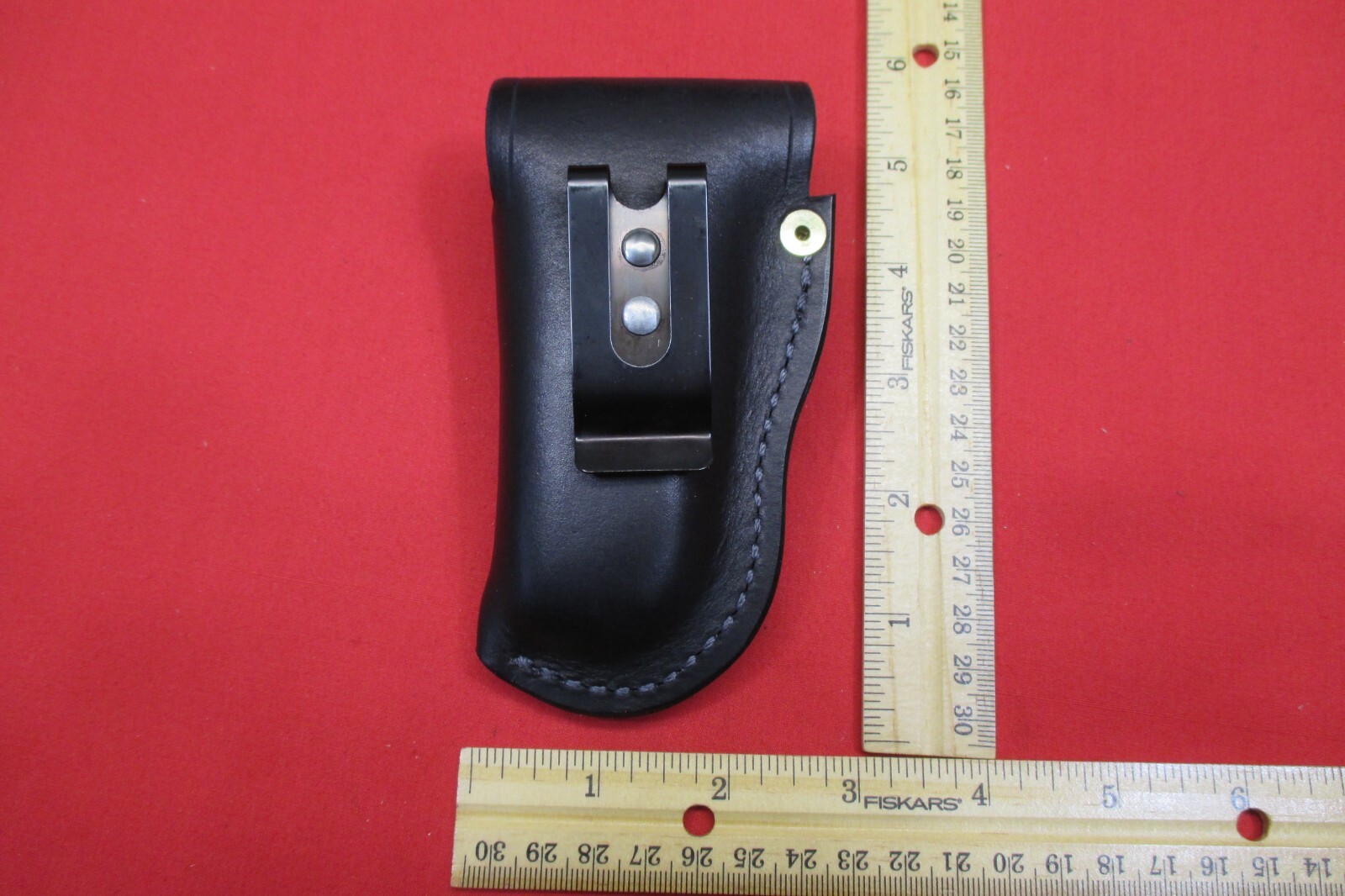 Leather Sheath LEATHERMAN WAVE MULTI TOOL, Holster Shaped, WITH STEEL BELT CLIP