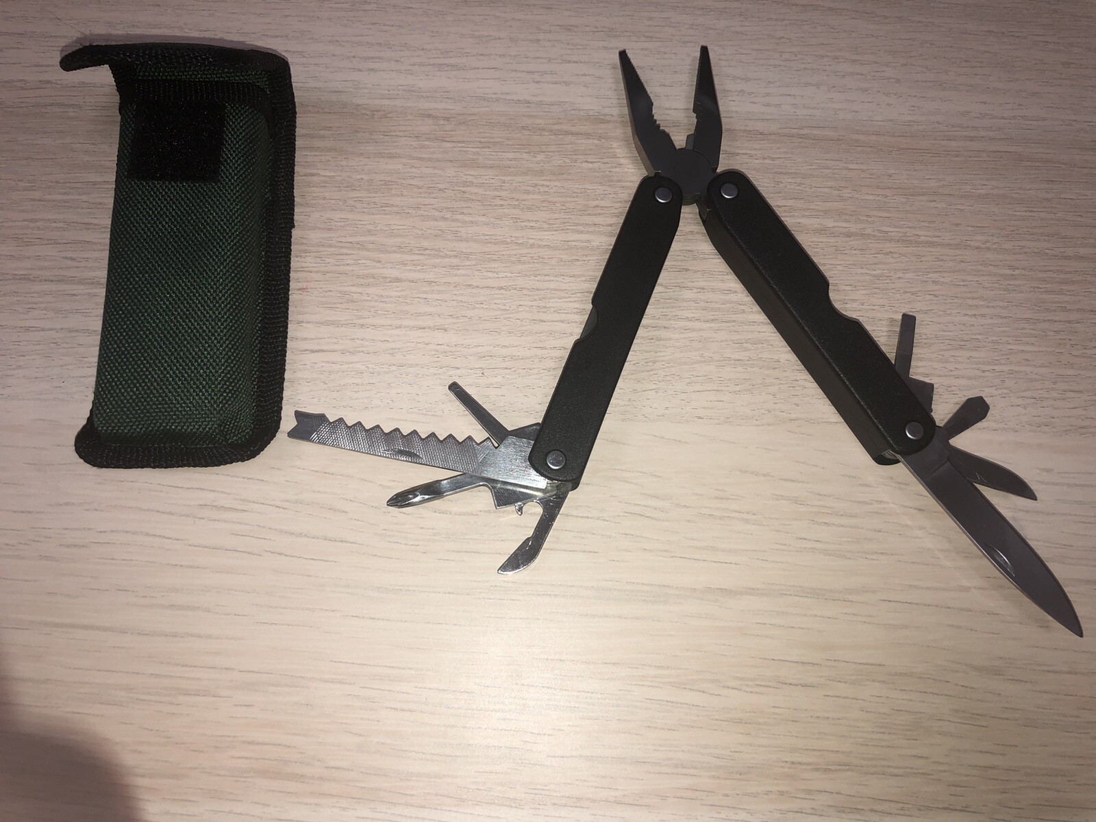 Vintage Barlow Folding Pliers Multi Tool with Pouch