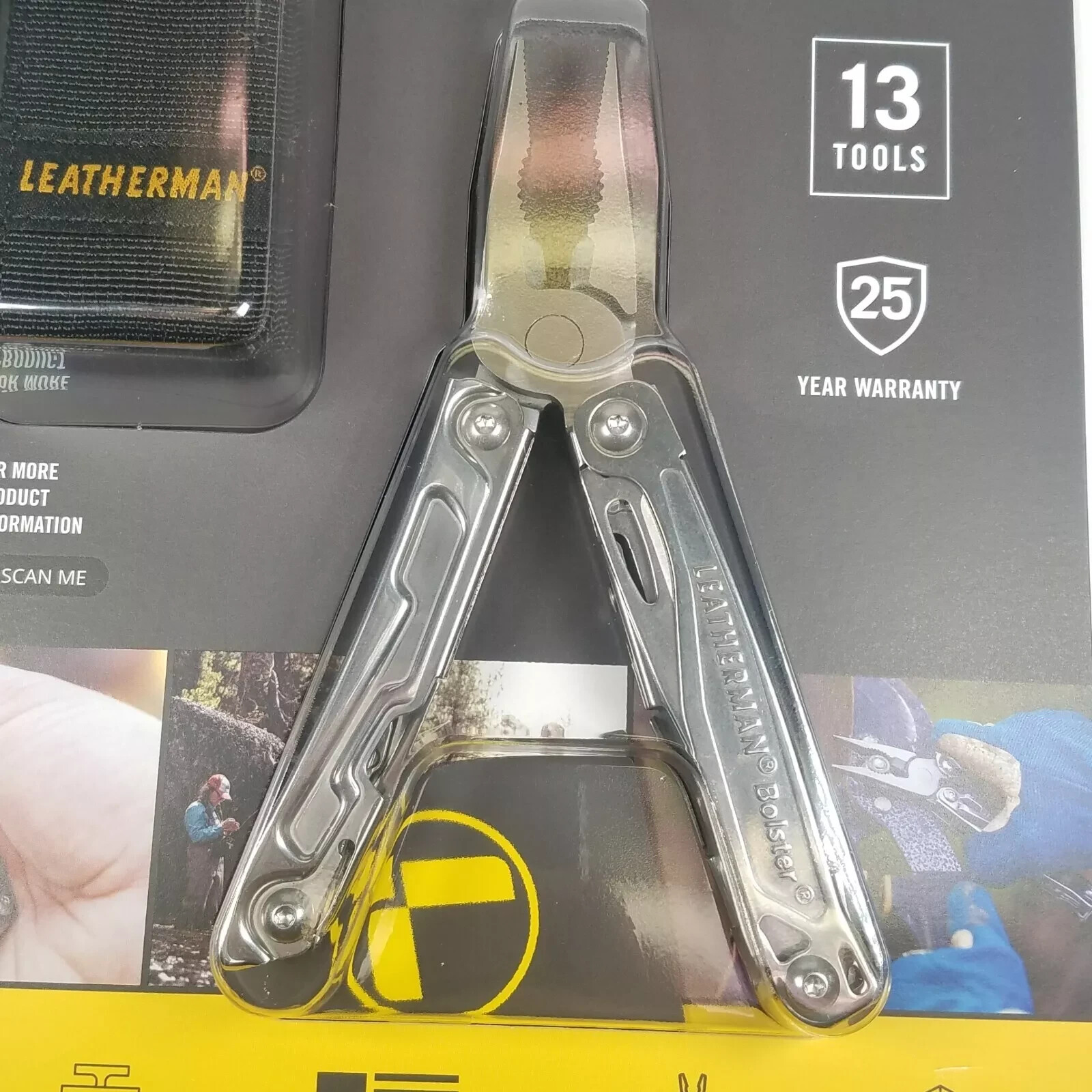 LEATHERMAN BOLSTER Multi Tool Pliers Pocket Knife & Nylon Sheath NEW