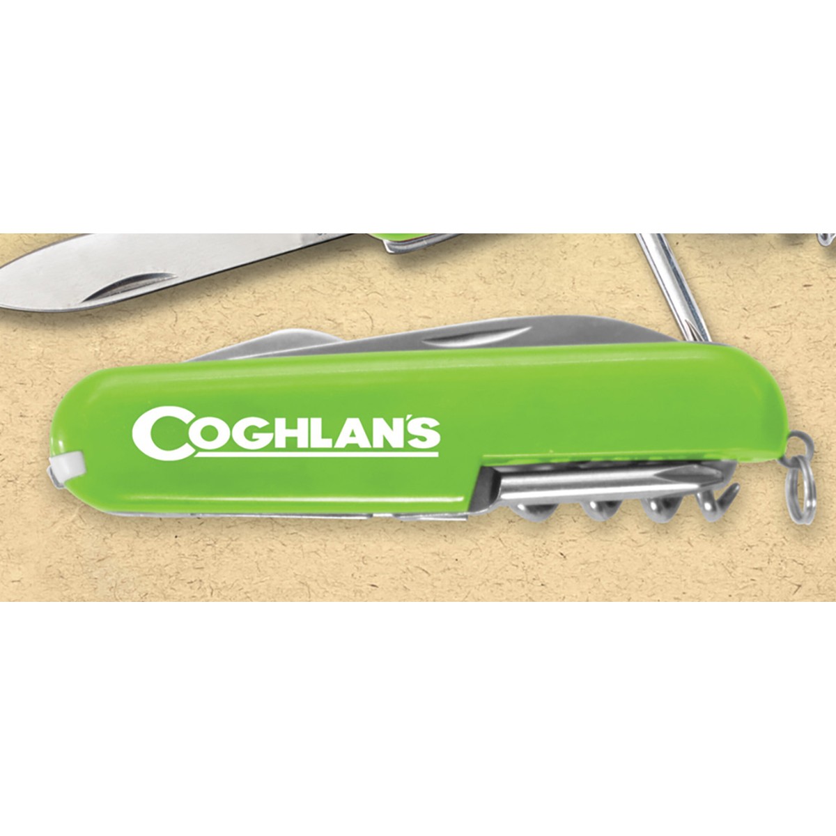 Coghlan’s Multi-Function Camp Knife, 5 Functions, Army Camping Swiss Style