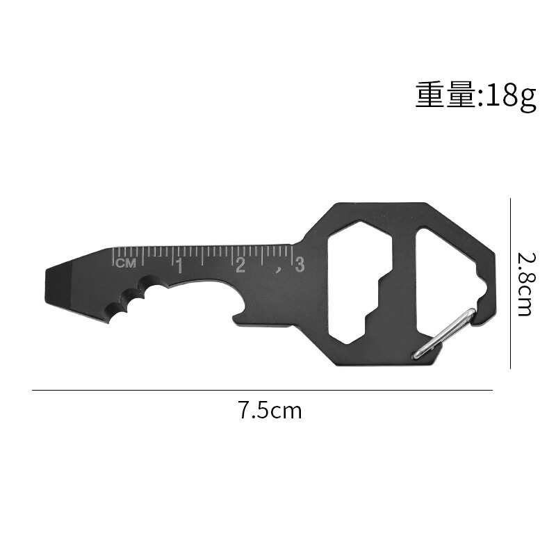 General tool card stainless steel keychain tactical key opener