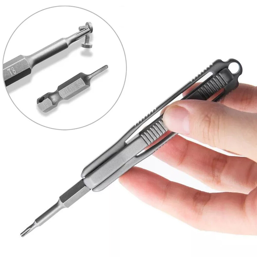 Pocket Titanium Alloy Multi Tools Bottle Opener Screwdriver Outdoor Gadget EDC