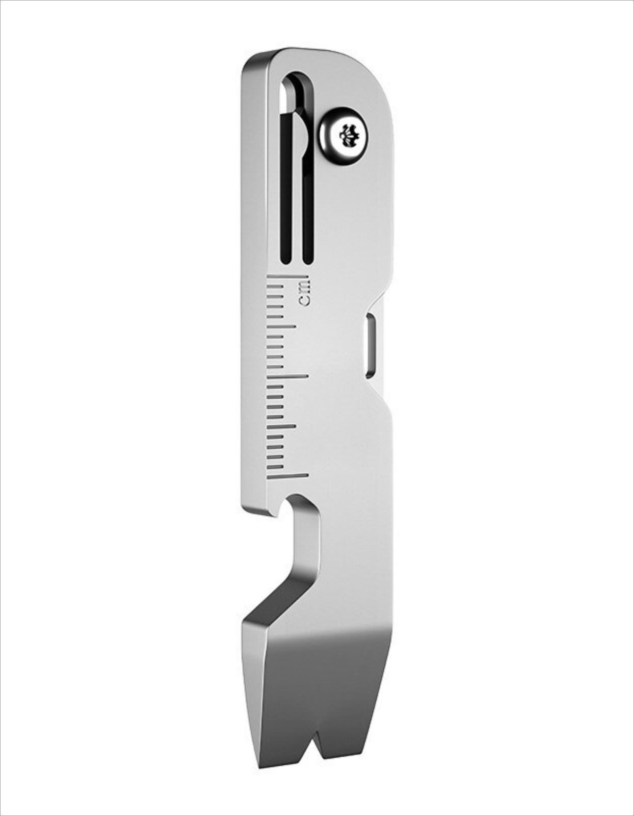 TC4 Titanium Crowbar Pry Bar Underreach EDC Tool Pocket Bottle Opener Pendant US