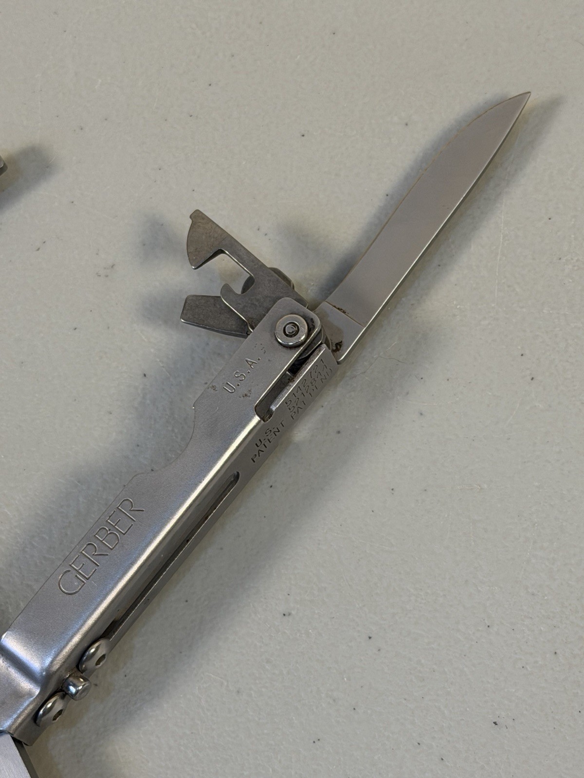 VTG Rare Gerber Multi Plier Folding Multi Tool W/ Sheath Early Model Very Nice
