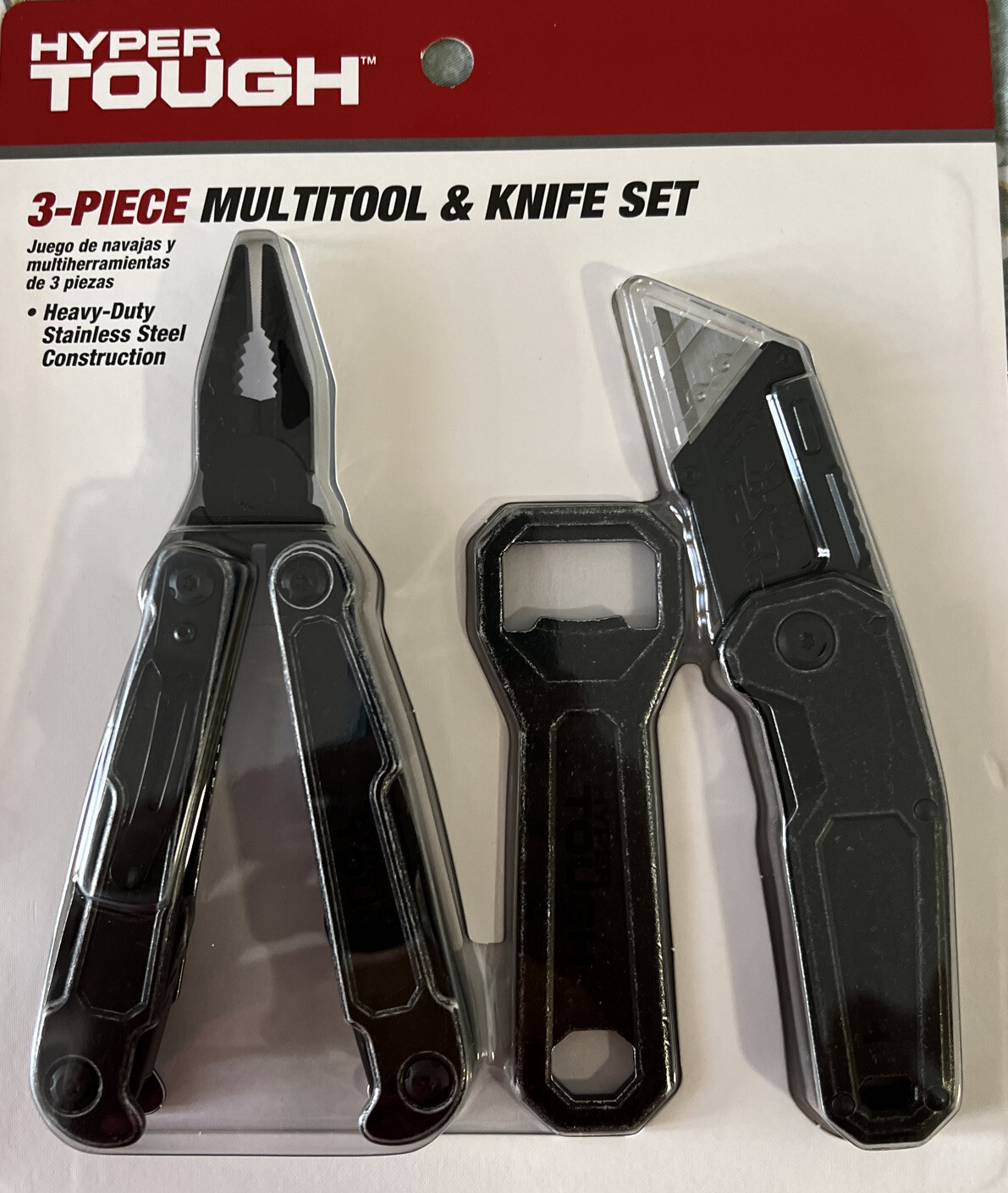 Hyper Tough 3 Piece Multi Tool, Bottle Opener And Knife Set Ships FREE!