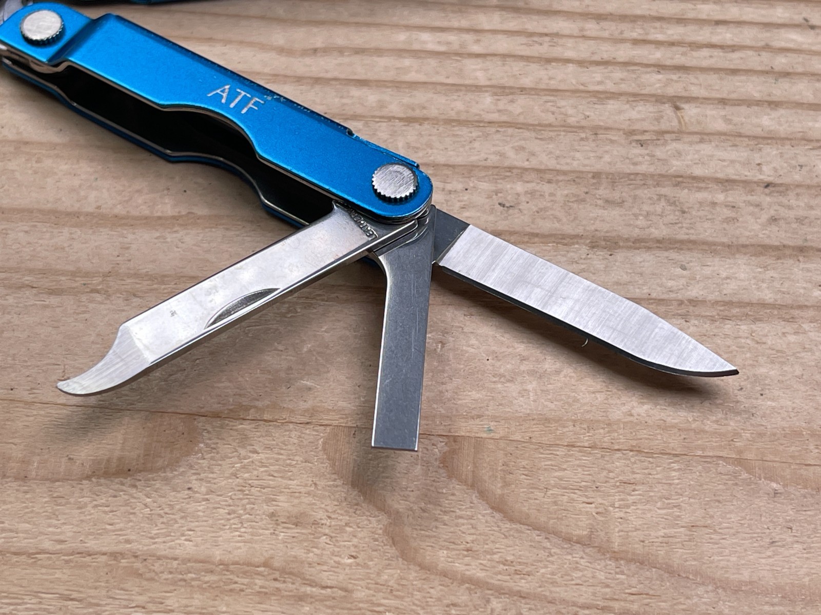 Leatherman Micra Blue Anodized Aluminum Multi-tool Knife w/ATF Logo 05/07