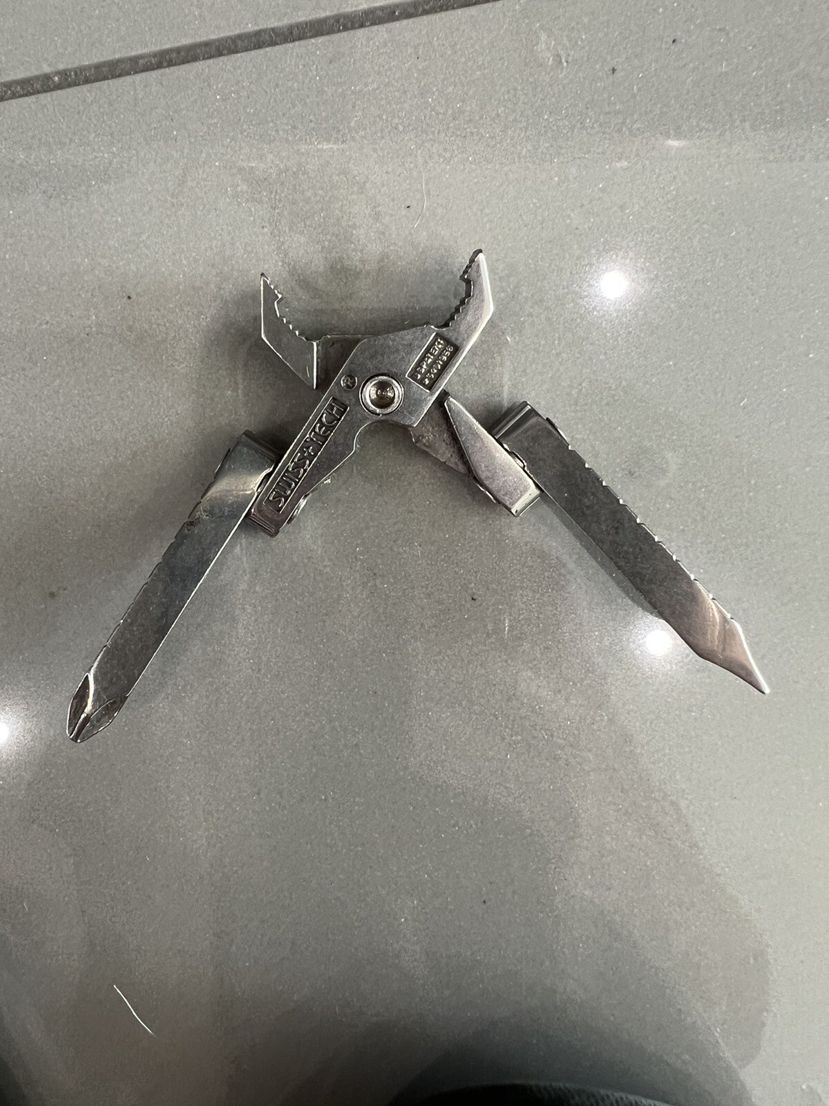 Swiss Tech Folding Compact Pliers & Screwdrivers Pocket Size Outdoors 2” Long