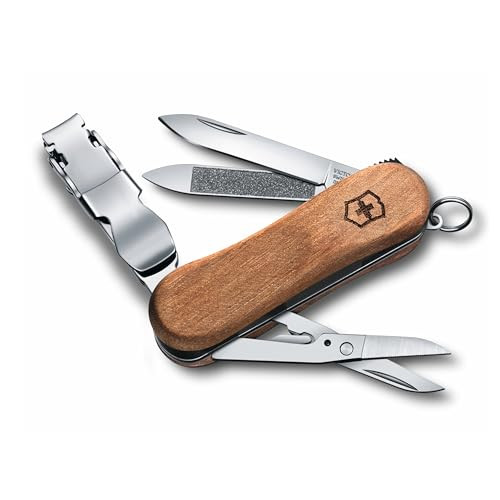 Victorinox Nail Clip 580 Wood Swiss Army Knife 6 Functions Swiss Made Pocket