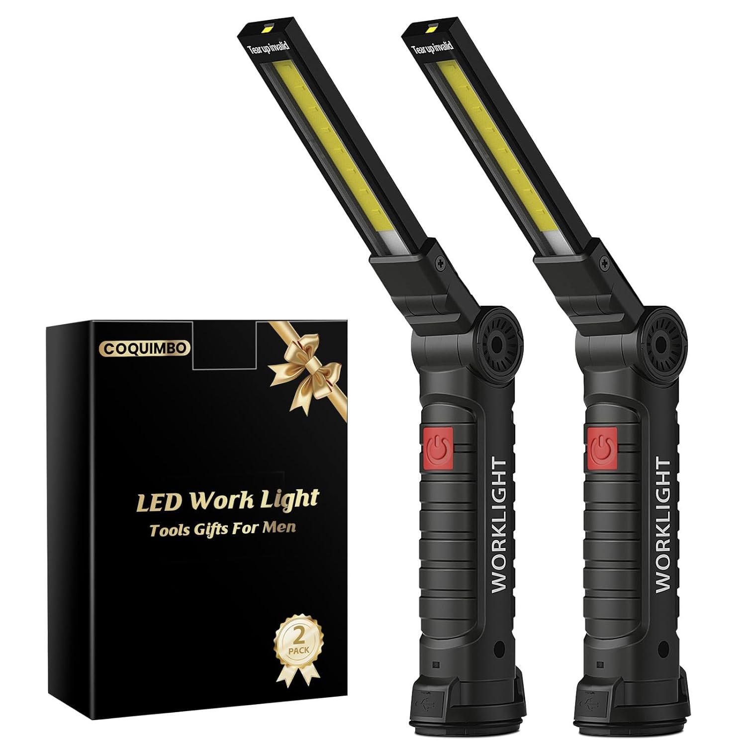 Coquimbo Tool Fathers Day Dad Gifts for Men Him Husband, Rechargeable LED Work L
