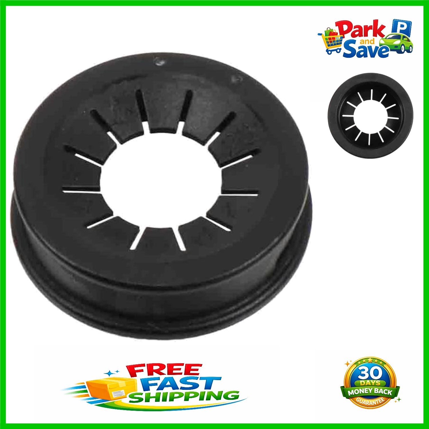 Compact Black Metal Clip – Equipment for GM Vehicles 1.4×1.4 Inches