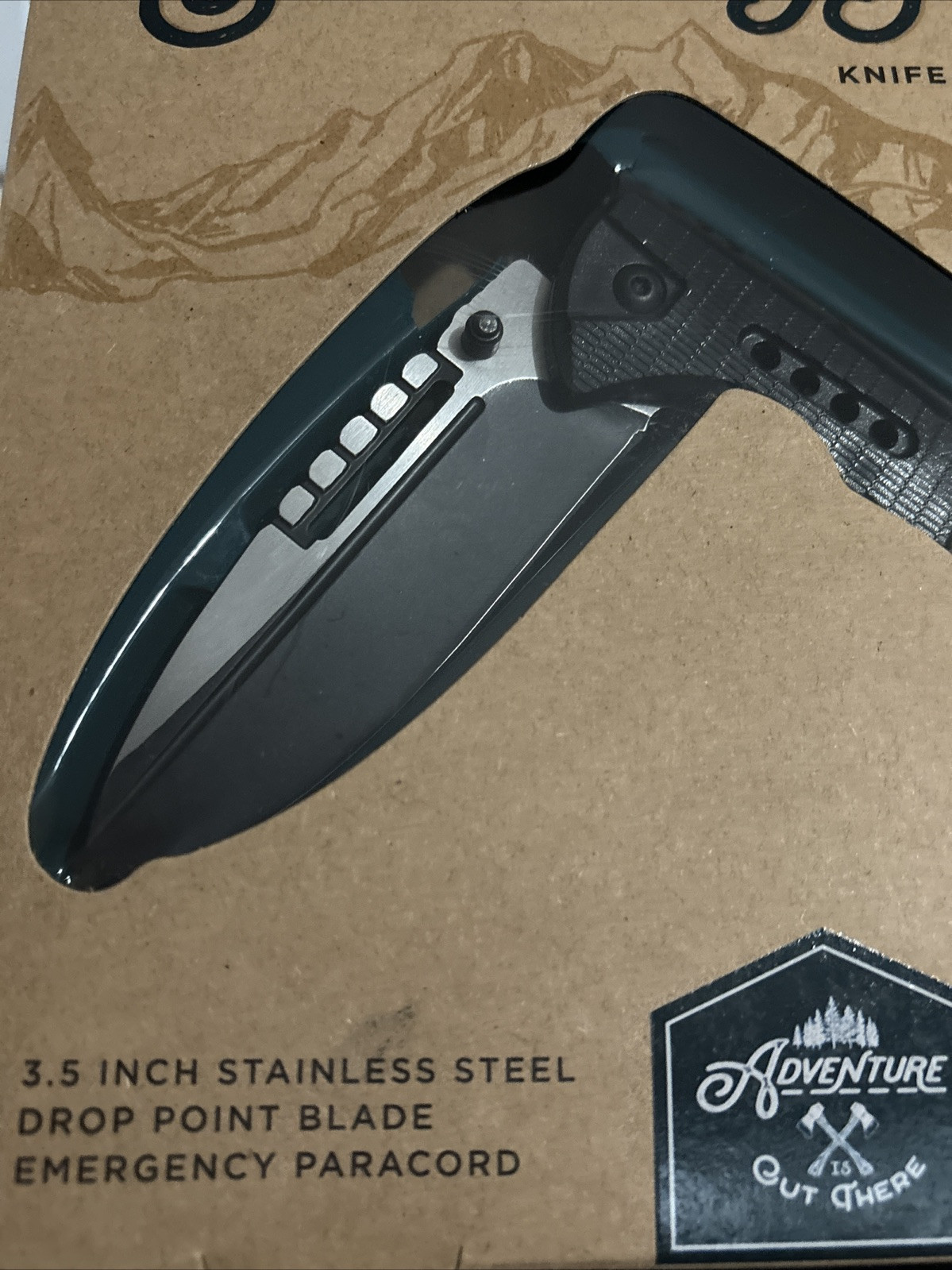 Adventure Out There Outdoor Survival Blade 3.5” Stainless Steel Drop Point NEW